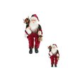papai noel natal sentado vermelho verde 45cm 80409001 4