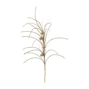 Galho Decorativo Natalino com Glitter 73cm