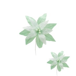 Flor Espirito Santo Decorativo Natal 35cm Verde