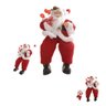 papai noel natal sentado vermelho branco 30cm 83376001 1