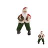 papai noel natal sentado vermelho verde 30cm 83378001 2