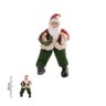 papai noel natal sentado vermelho verde 30cm 83378001 3