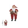 papai noel natal sentado cled vermelho marrom 40cm 83385001 3