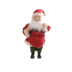 Papai Noel em Pé com LED Natal Decorativo (Vermelho Verde) 40cm