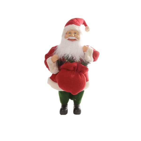 papai noel em pe cled vermelho verde 40cm 83386001 1