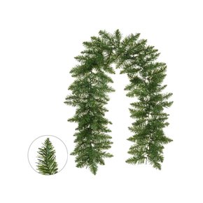 Festão Natalino Aramado com 120 Tips 1,8m x 25cm Verde