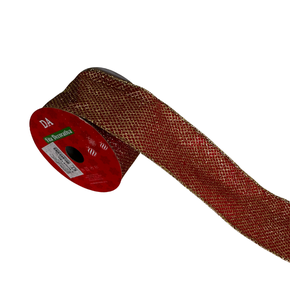 Fita Aramada Linho Natal Glitter Costura (Colorido) 6cmx9,14m 