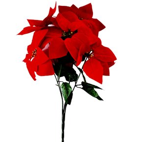 Flor Espírito Santo Natal Decorativa 25cm (Vermelho)