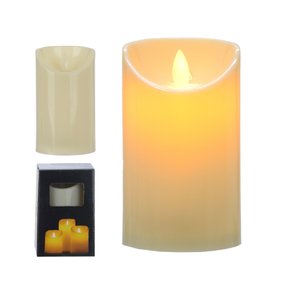 VELA LED CHAMA DANCANTE PLT (BEGE) 12X7,5cm - 49005001 - FA