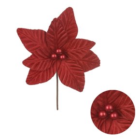 H.Bico Papagaio Aveludado com Glitter (Vermelho) 24CM 