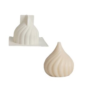 MOLDE DE SILICONE PARA VELA ARTESANAL FORMATO ESPIRAL 