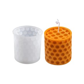 MOLDE DE SILICONE   ARTESANAL  FORMATO VELA  CILINDRICA