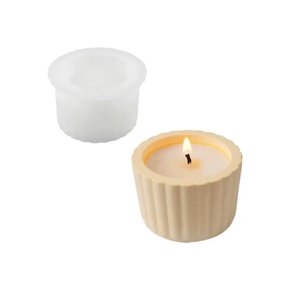  MOLDE DE SILICONE ARTESANAL  POTE PARA VELAS 