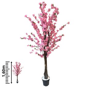 ÁRVORE CEREJEIRA  (ROSA) 1,6M ARTIFICIAL DECORATIVA