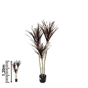 DRACENA MARGINATA ARTIFICIAL REALISTA (VERMELHO OUTONO) 1,2m