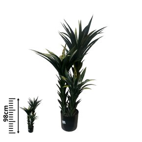 ÁRVORE ARTIFICIAL DECORATIVA AGAVE  (VERDE) 95cm