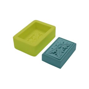 FORMA DE SILICONE PARA SABONETE ARTESANAL FORMATO  ARABESCO RETANGULAR