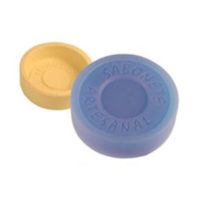 FORMA DE SILICONE PARA SABONETE ARTESANAL FORMATO  REDONDO