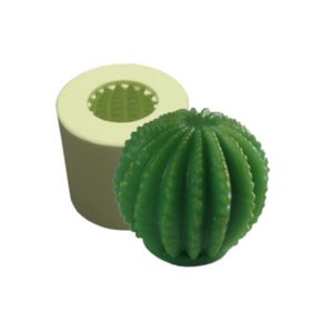  FORMA DE SILICONE PARA SABONETE ARTESANAL FORMATO CACTO BOLA