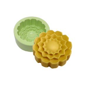  FORMA DE SILICONE PARA SABONETE ARTESANAL FORMATO FLOR MANDALA