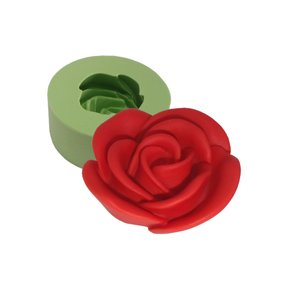 FORMA DE SILICONE PARA SABONETE ARTESANAL FORMATO ROSA DESABROCHANDO