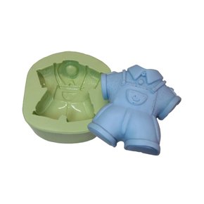 FORMA DE SILICONE PARA SABONETE ARTESANAL FORMATO ROUPINHA INFANTIL
