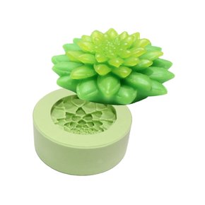 FORMA DE SILICONE PARA SABONETE ARTESANAL FORMATO SUCULENTA AGAVE
