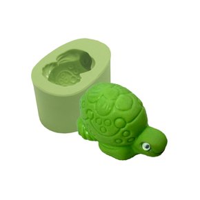 FORMA DE SILICONE PARA SABONETE ARTESANAL FORMATO TARTARUGA FLOR
