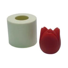  FORMA DE SILICONE PARA SABONETE ARTESANAL FORMATO TULIPA