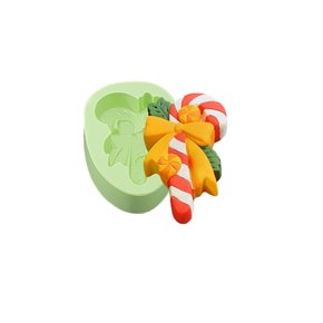 FORMA DE SILICONE PARA SABONETE ARTESANAL FORMATO PIRULITO ARRANJO DE NATAL