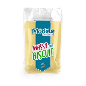 MASSA MODELE PARA ARTESANATO 1KG AMARELO
