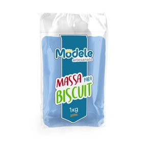  MASSA MODELE PARA ARTESANATO 1KG AZUL