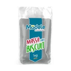  MASSA MODELE PARA ARTESANATO 1KG CINZA