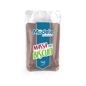 MASSA MODELE PARA ARTESANATO 1KG MARROM