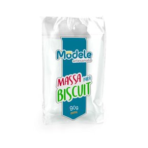MASSA MODELE PARA ARTESANATO 90g BRANCO CLAREADOR
