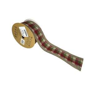 FITA NATALINA JUTA COM XADREZ - COMP 9,14 M X LARG 6,3 CM - CR0034 - BR