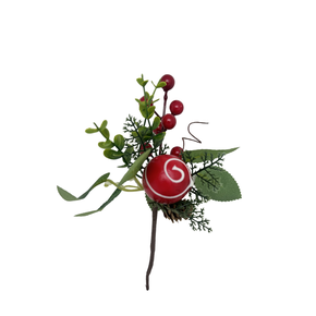 PICK NATALINO CANDY E FOLHAS