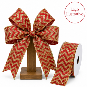 FITA NATALINA DECORADA - COMP 9.14 M X LARG 6.3 CM 