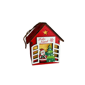 ENFEITE NATALINO CASINHA MDF C/ LED
