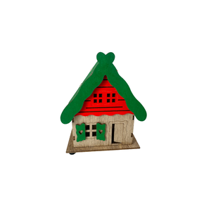 ENFEITE NATAL MDF CASA 14CM